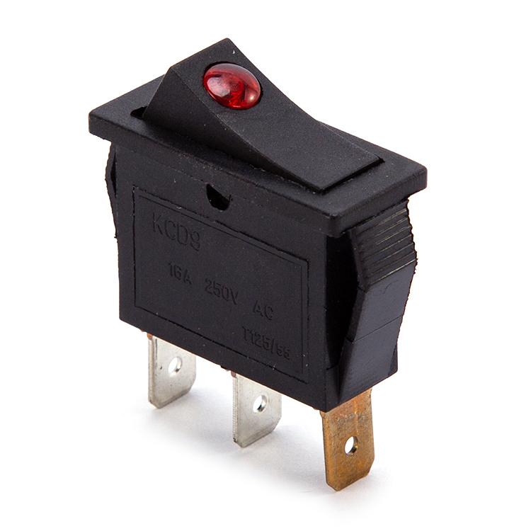 30A.250V черный кулисный переключатель с 3-х контактный KCD9-101N