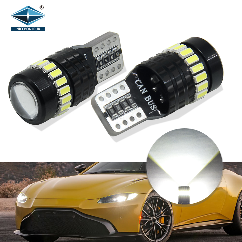 Новинка, лидер продаж, Сверхъяркие Автомобильные светодиодные лампы OEM 3014 SMD Canbus w5w 194 168, клиновидный интерьер T10