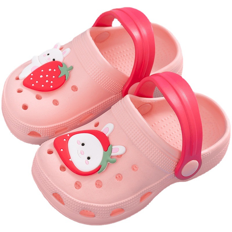 Children's garden shoes indoor home slip-proof soft slippers to wear cartoon cute baby slippers factory selling wholesale