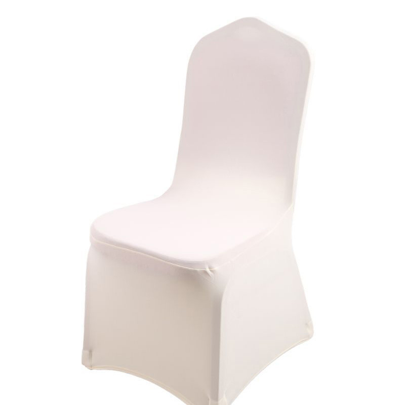 Wholesale white chair covers stretch spandex elastic chair slipcover for Dining Hotel Banquet wedding chair cover banquet