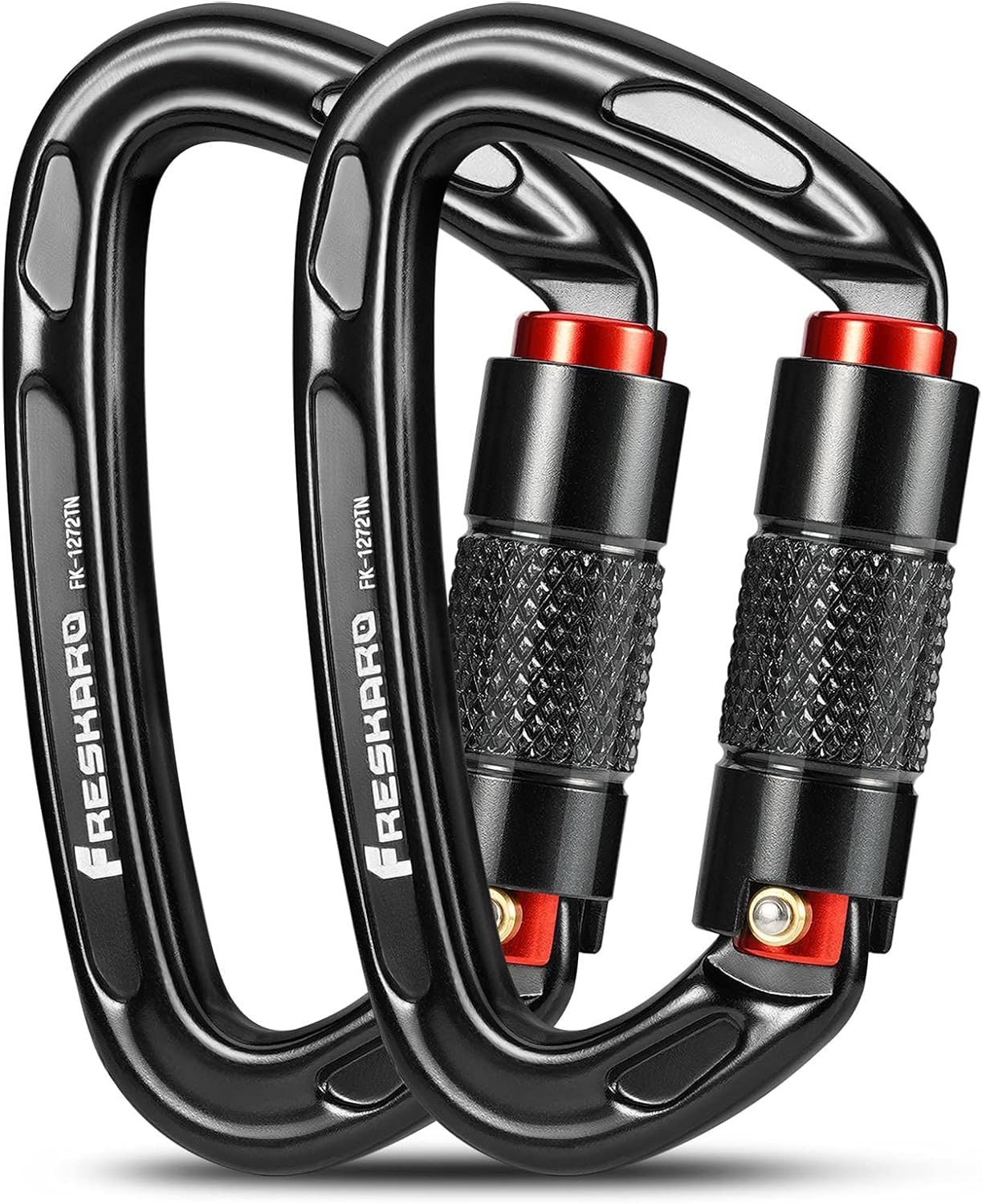Professional rock climbing carabiner screw lock heavy duty carabiner suitable for rock climbing and mountaineering