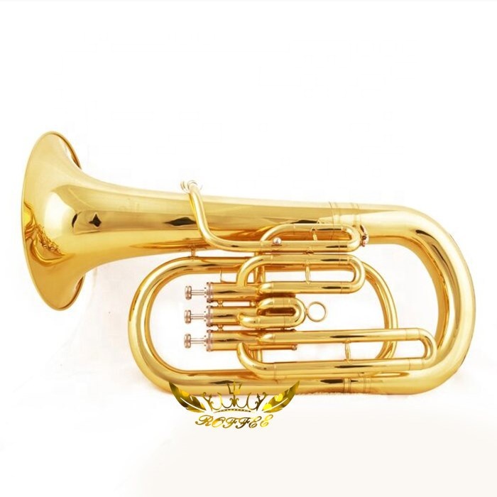 Музыкальный инструмент Roffee Brasswind, золотой лак, Bb ключ, Euphonium