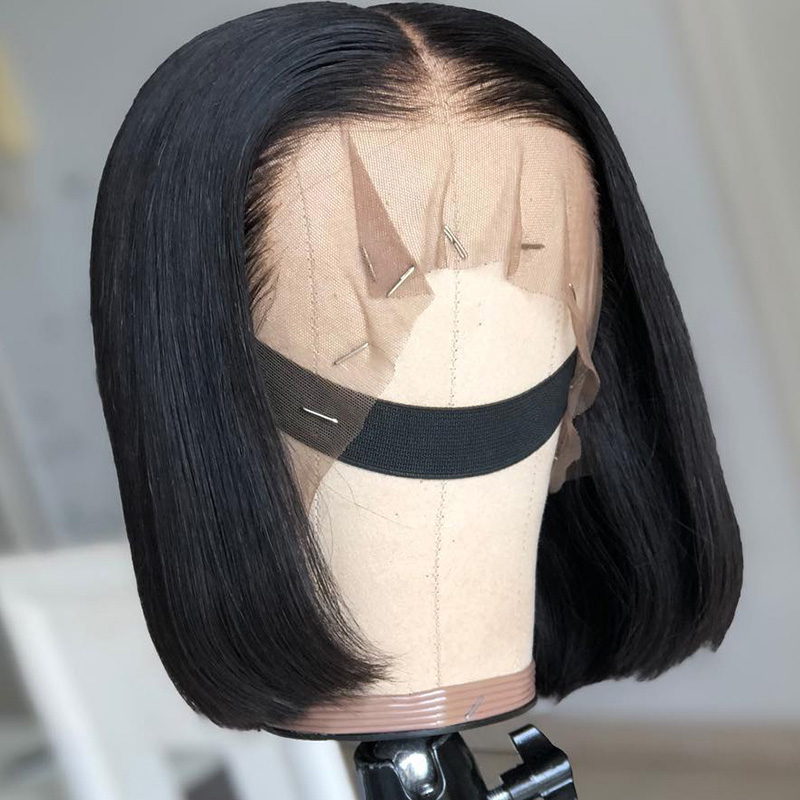 Short Bob Wigs Human Hair Vendor, Wholesale 13x4 Lace Frontal Virgin Peruvian Human Hair Wigs