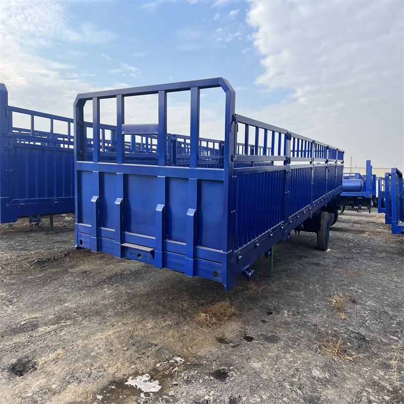 Стекловолоконный грузовой прицеп Gooseneck, 3/4 оси, 40 футов, боковая стена, полуприцеп, плоская низкая кровать, мини закрытый грузовой прицеп