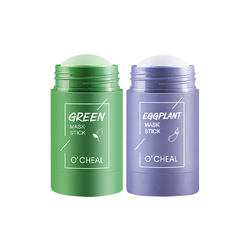 Ocheal Green Tea Mask Stick Clay Mask Green Facial Skin Cleaner Care Soap