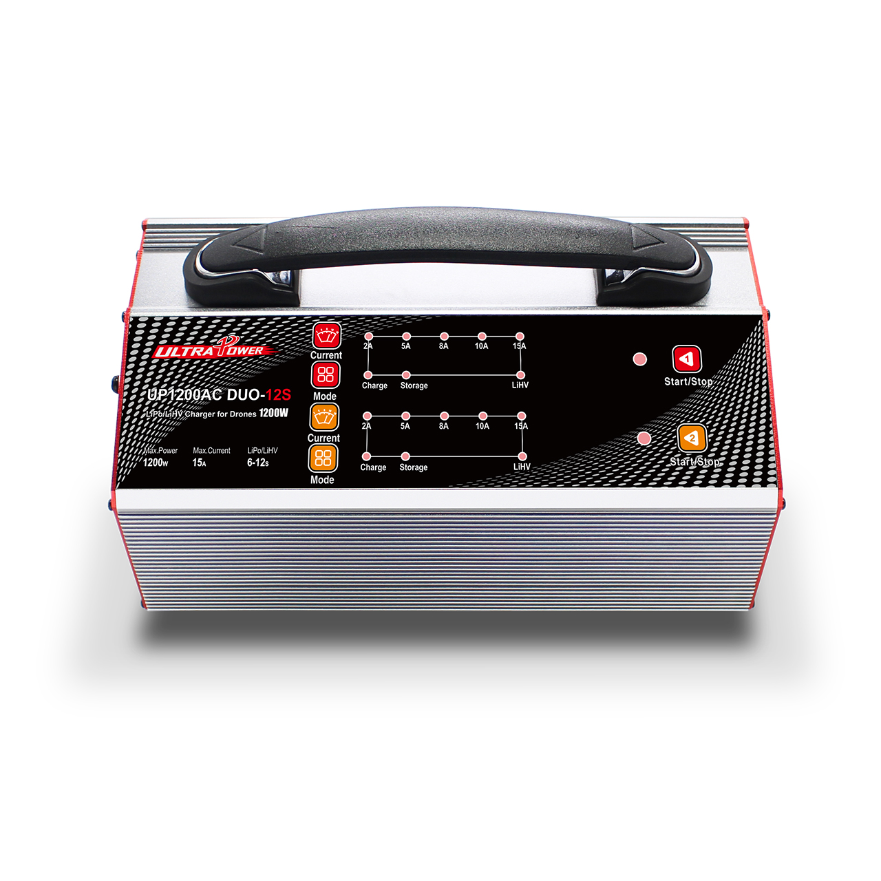 Ultra Power UP1200AC DUO 6-12S 2-15A 2*600 Вт Lipo/LiHV зарядное устройство для радиоуправляемого дрона