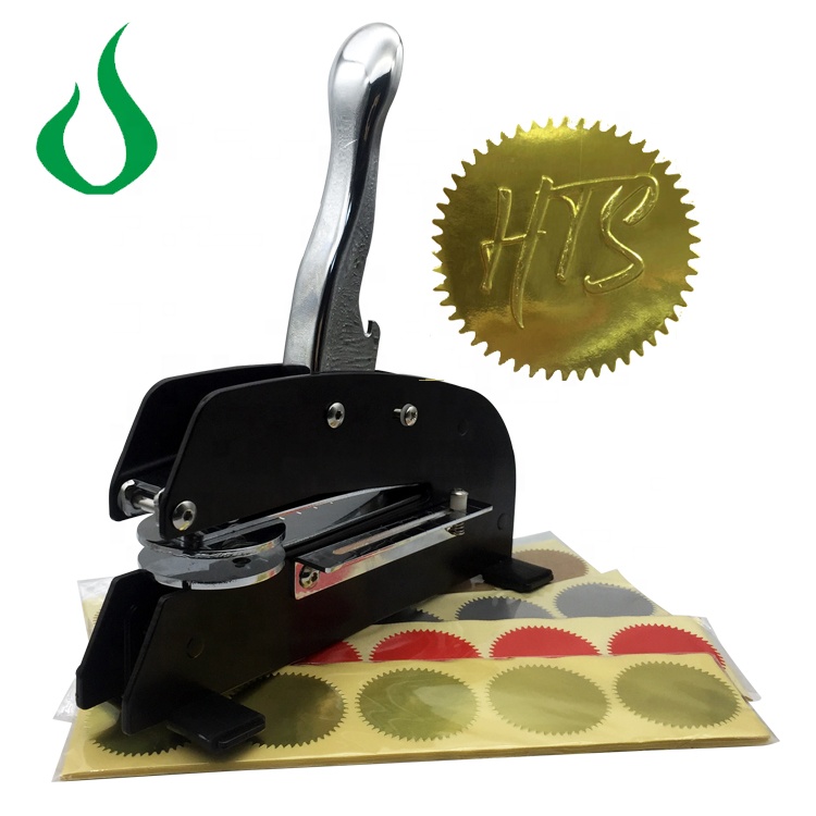 Long reach personal metal custom logo embossing press seal notary stamp