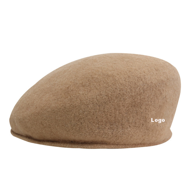 Custom embroidery logo Autumn and winter high quality wool ivy hats for men and women