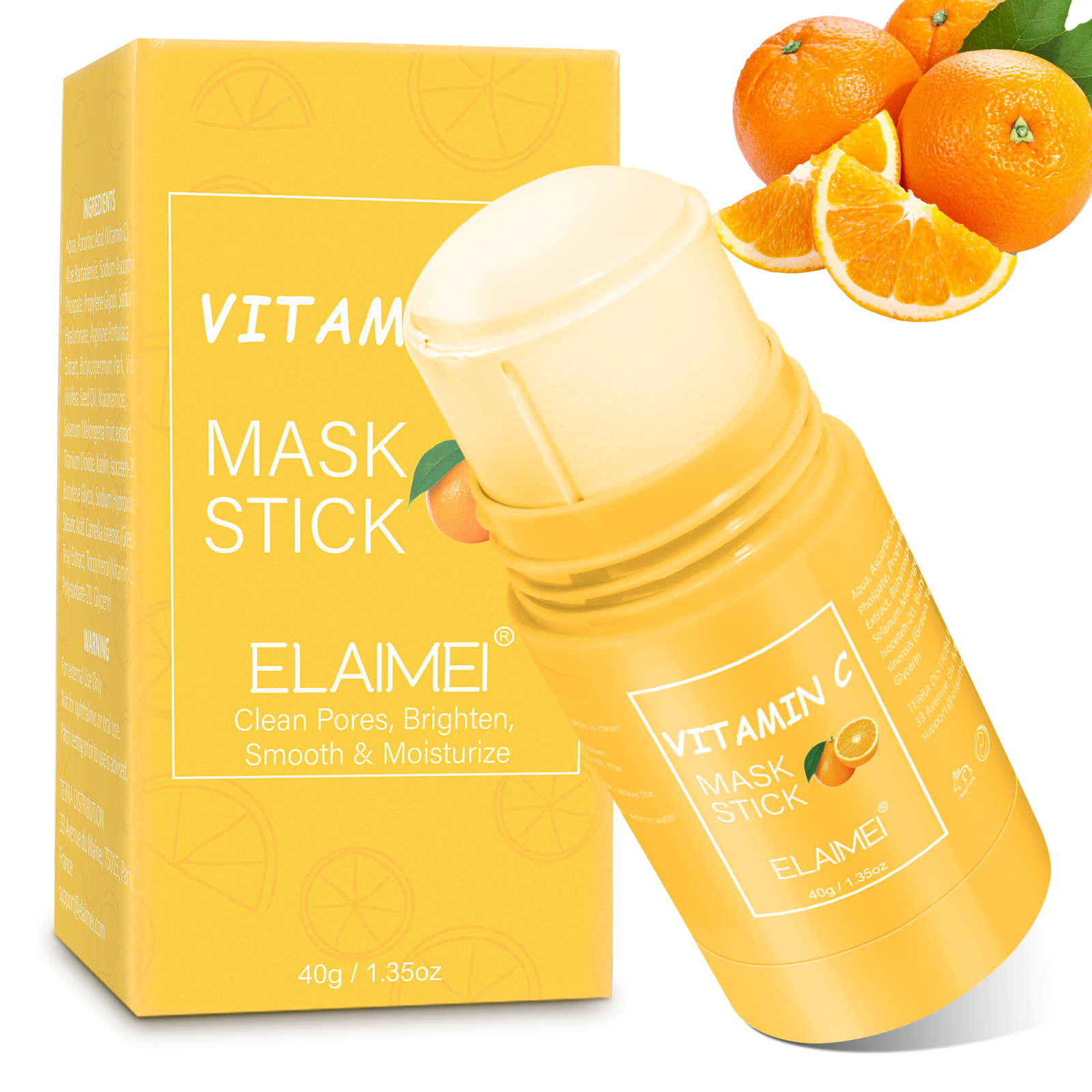 OEM private label green mask stick moisturizing anti-wrinkle skin repairing vegan natural vitamin c facial mask stick