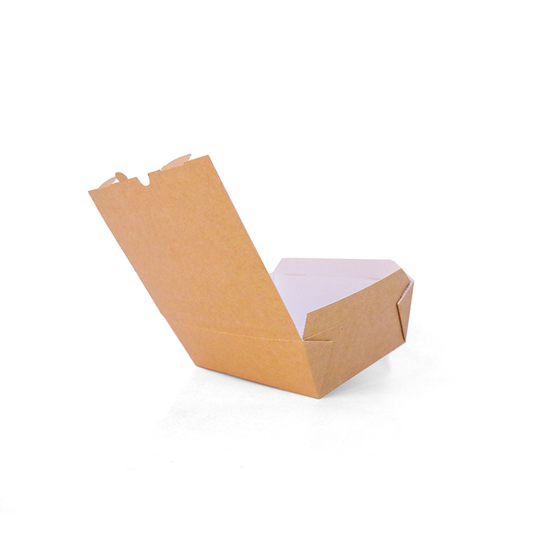 Customized Recycled Kraft Corrugated Paper Food Take Away Raw Material PBS Biodegradable Packaging Box