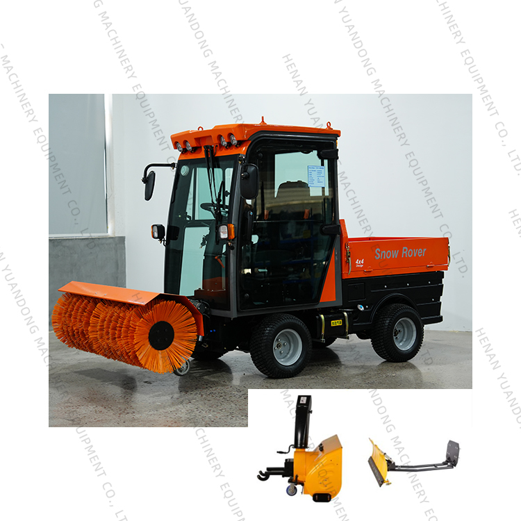 China NEW Four Adjustable Speeds Four Wheel Drive Snow Thrower Pusher Winter Horse Power Highway Snow Plow Clearing Machine Sold