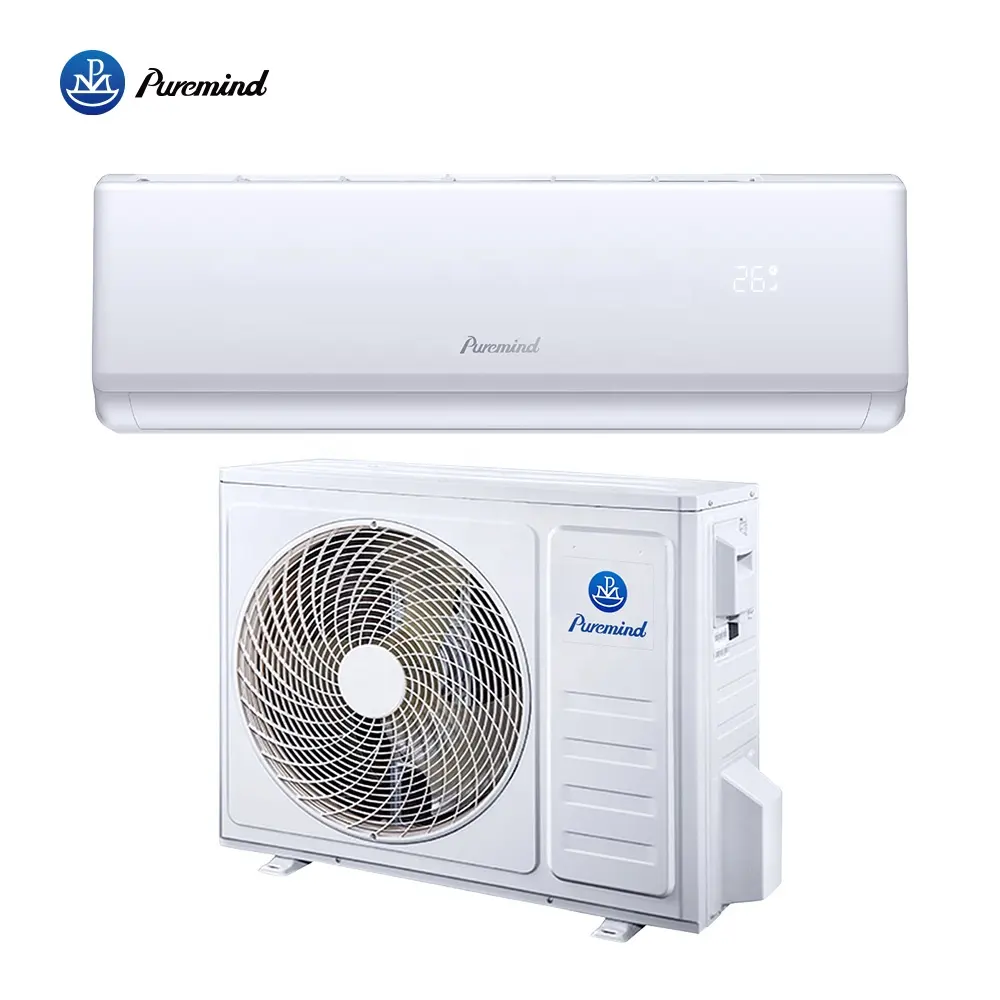 Puremind Hot Sale  R410A  Air Conditioner 9000btu Ac Air Cooler Wall Mounted Cooling and Heating Split Units