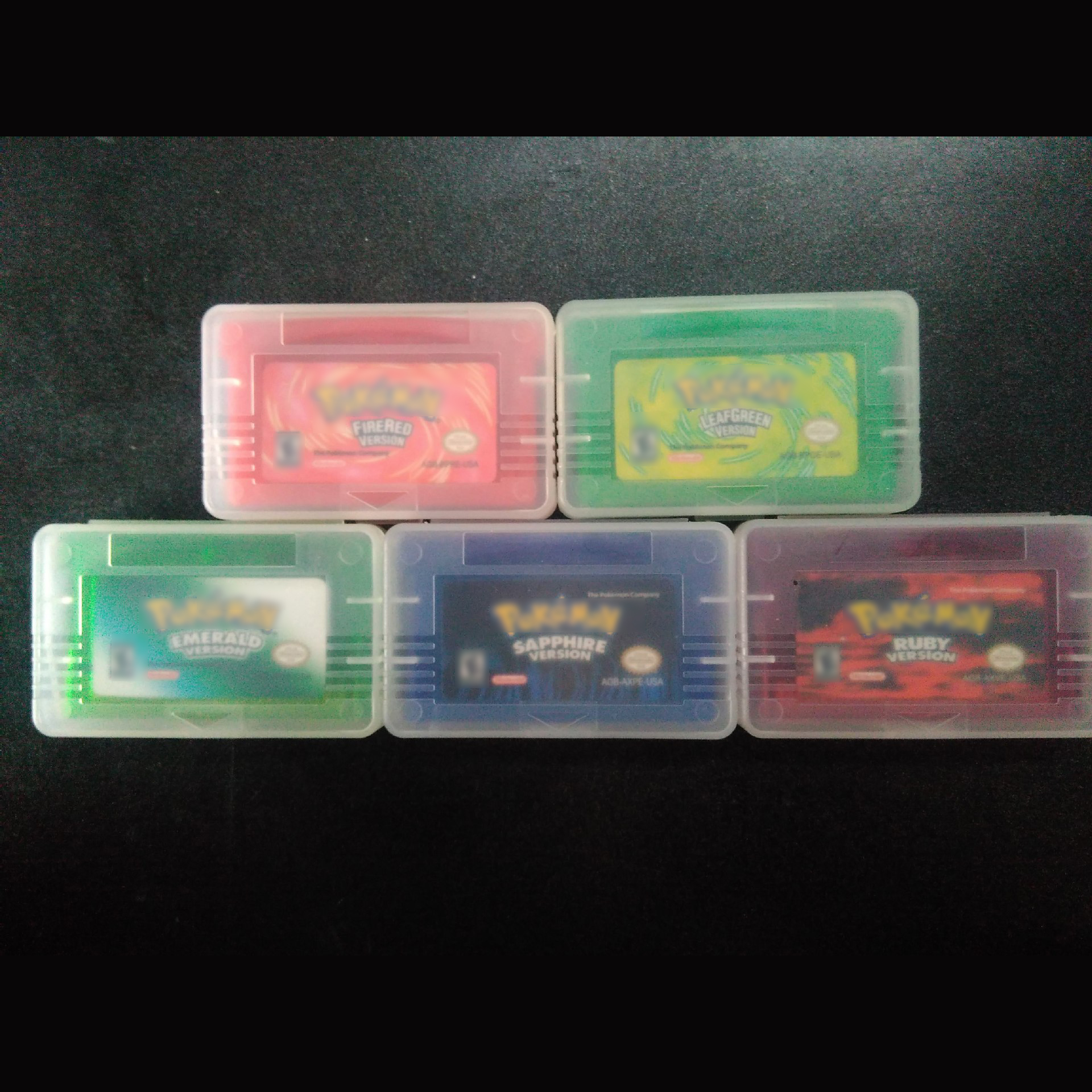 Лидер продаж, картридж для видеоигр высокого качества, картридж для GBA SP GBM DS Lite, Изумрудный сапфировый рубин, линейный зеленый