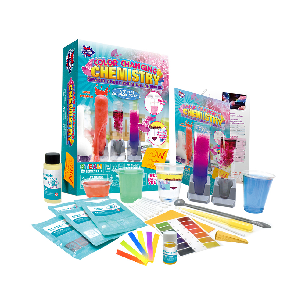 STEAM Color Changing Chemical Educational DIY Science Experiment Kit Chemistry Science & Engineering Toys for Kids part game