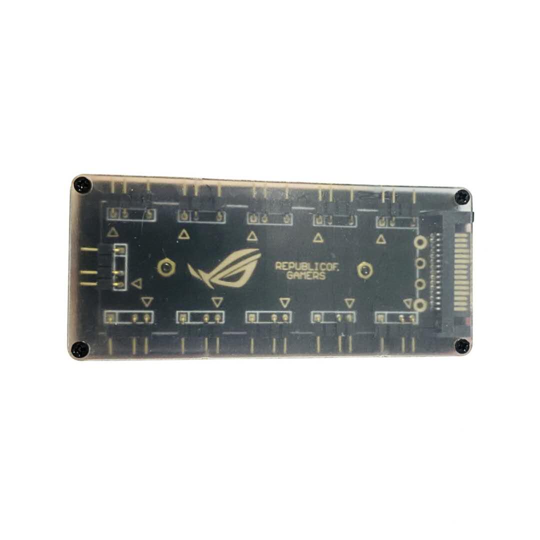 Материнская плата AURA 5V3P управляет небольшим концентратором с синхронным светом sangria dazzle RGB Magic