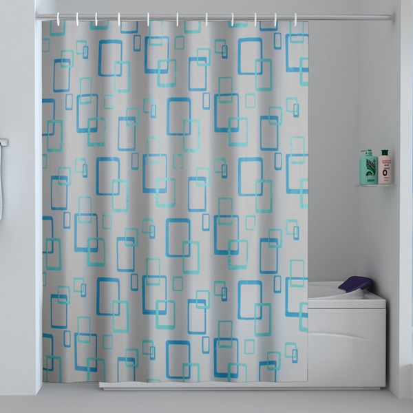 High Quality Shower Curtain Liner for Bathroom Polyester hookless shower curtain