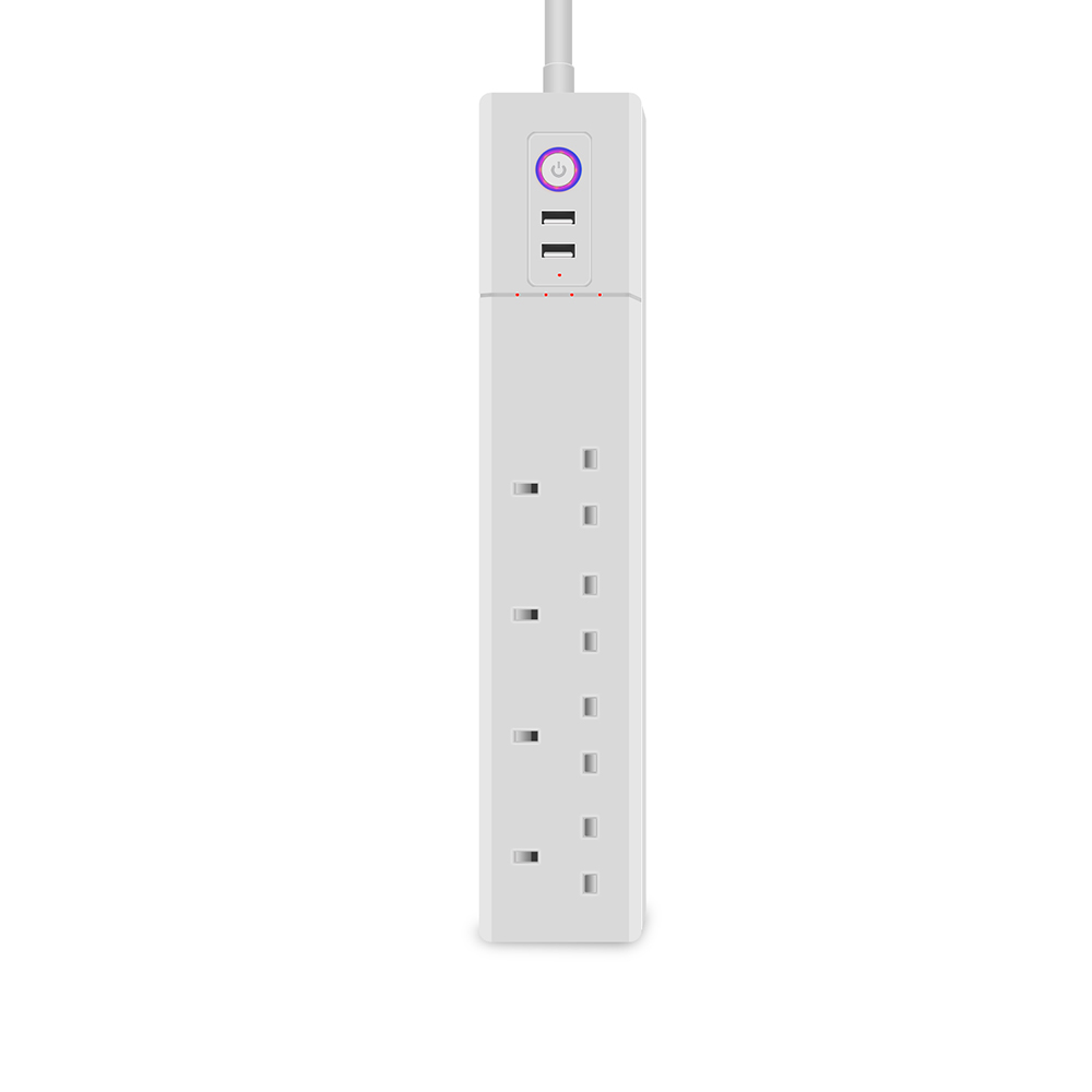 UK Type zigbee series 2 usb charge 4 outlet port smart power strips