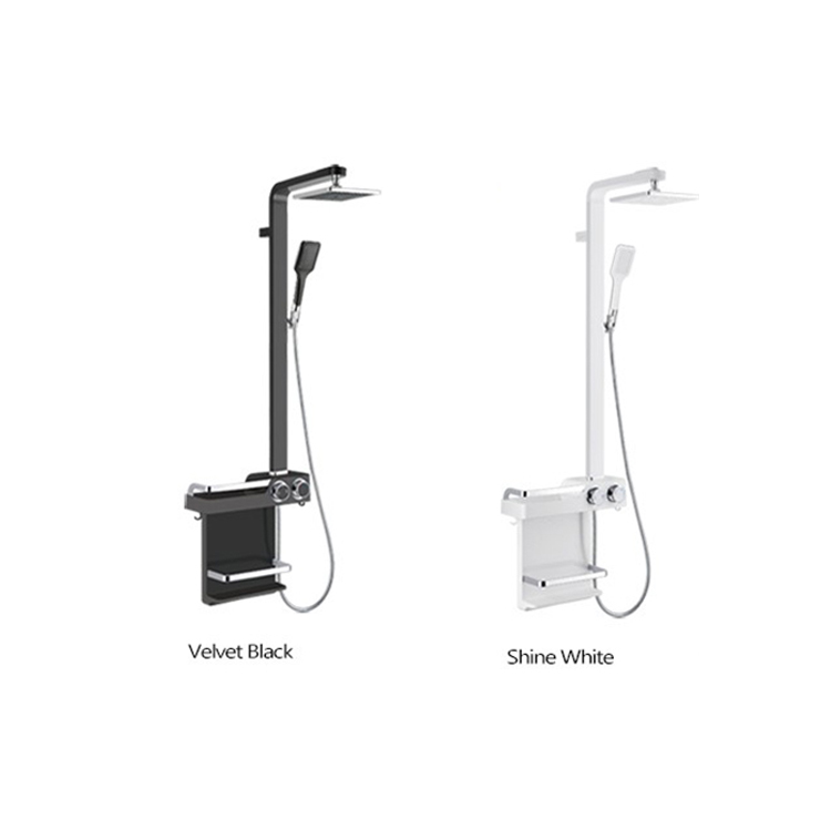 Solid surface shower panel column 2021, multifunction shower massage panel