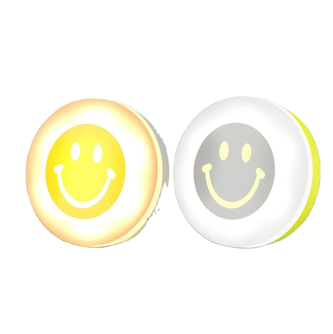 Cute design smile face usb bedside kids room decoration projector eye protection portable night light ultrasonic aroma diffuser