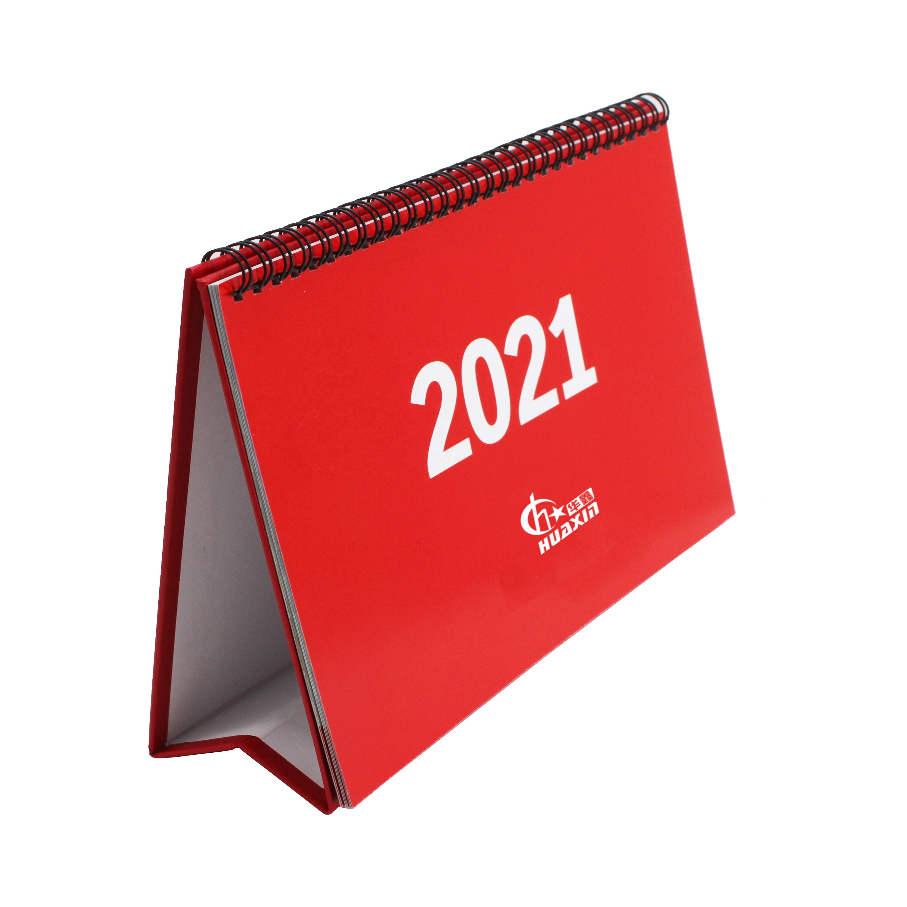 Новый дизайн 2021 года, складной настольный календарь с индивидуальным принтом оптом