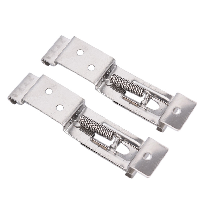 2X European Car Number Plate Frame License Number Plate Frame Holder Trailer Clips Spring Bracket