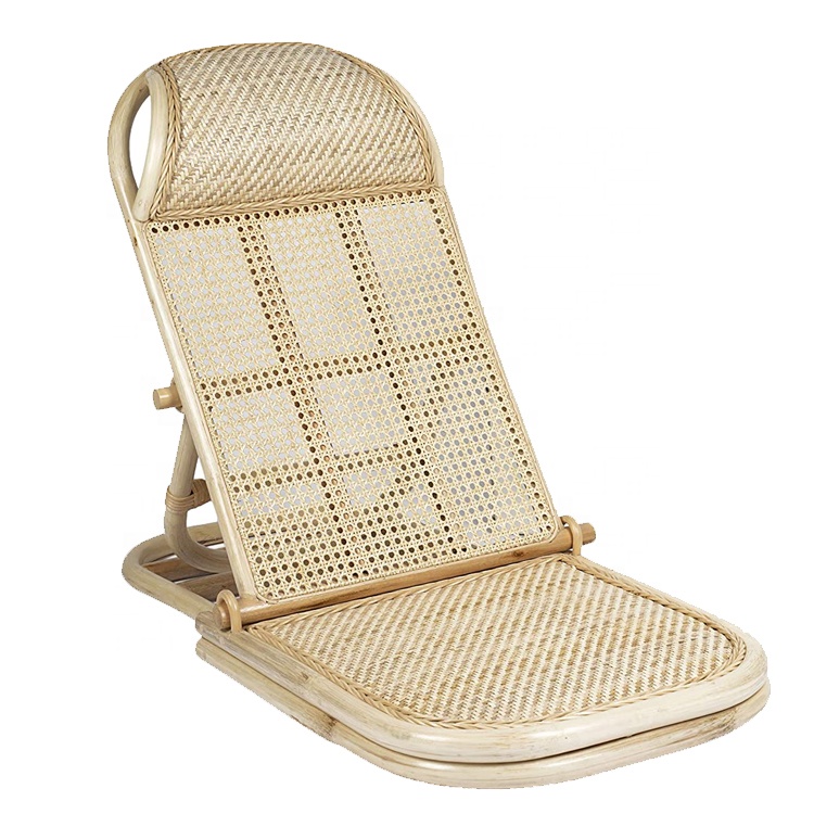 Outdoor Garden Patio Adjustable Backrest Recliner Rattan Folding Sun Lounge Beach Chairs