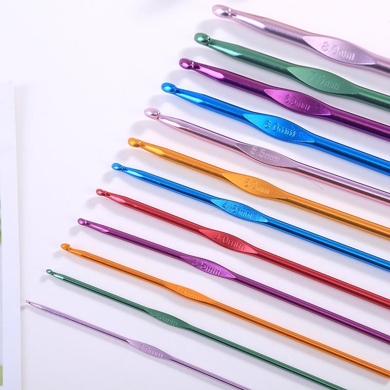 Wholesale Price 2mm-10mm Various Specifications Crochet Hook Aluminum Crochet Hook Needles