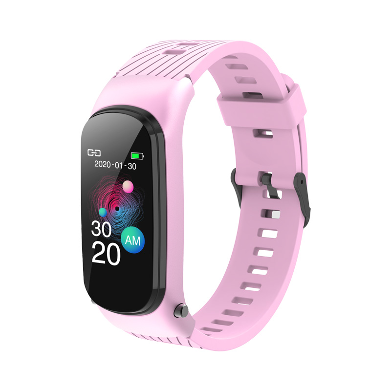2021 health bracelet smart watch 2 in 1 with wireless headset earbuds earphone build-in fitness band smart watch