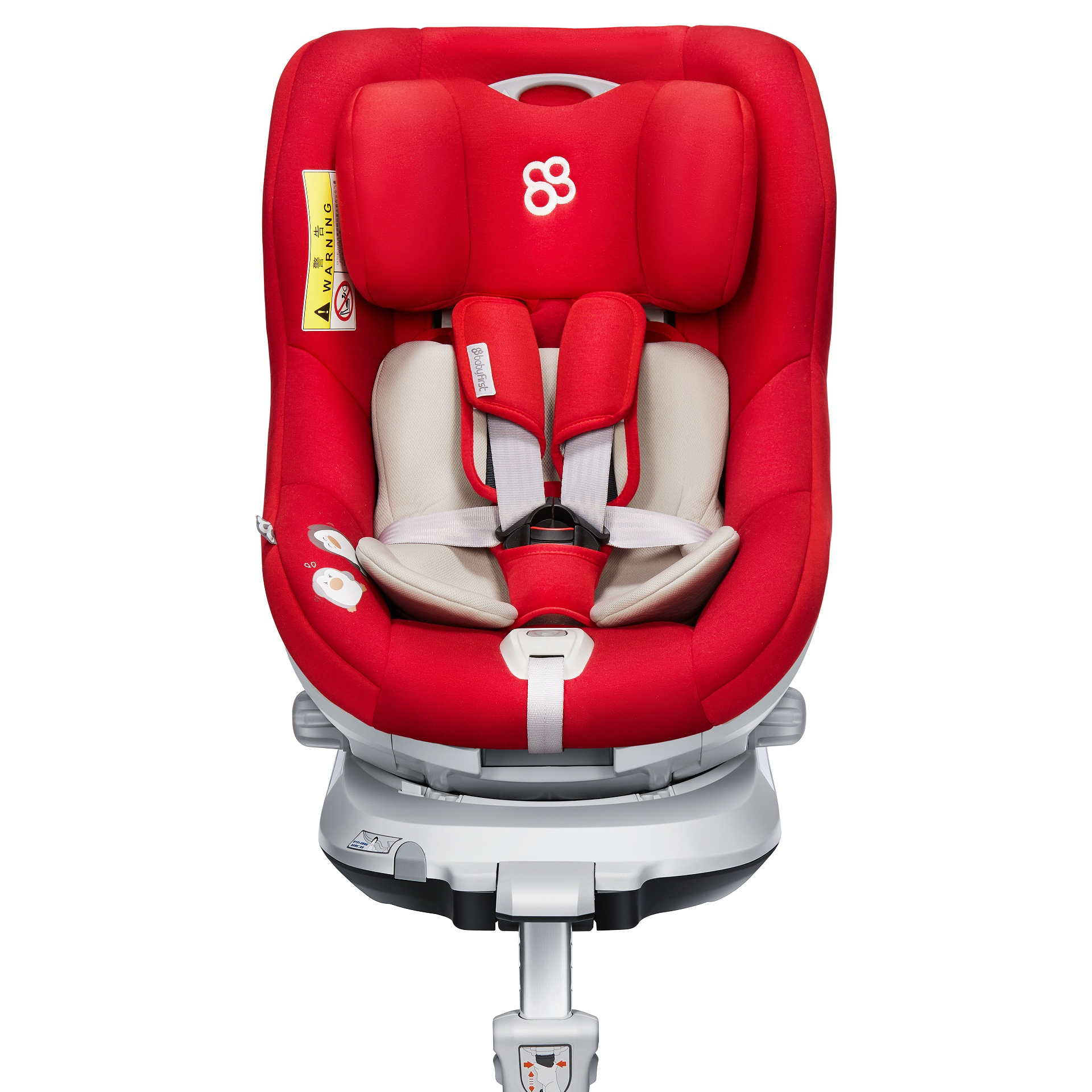 Kinderautositz R101A красная группа 0 + я с ISOFIX и опорная ножка ECE R44 autostoeltje