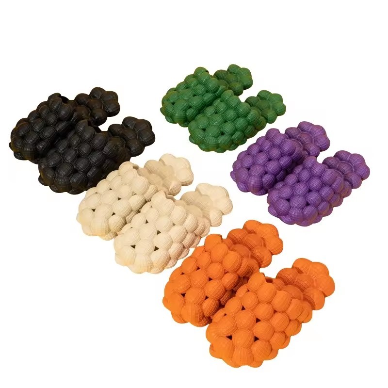 Unique Design Comfortable Women Household Massage slide Slippers Anti-slip Bubbles Balls Slippers