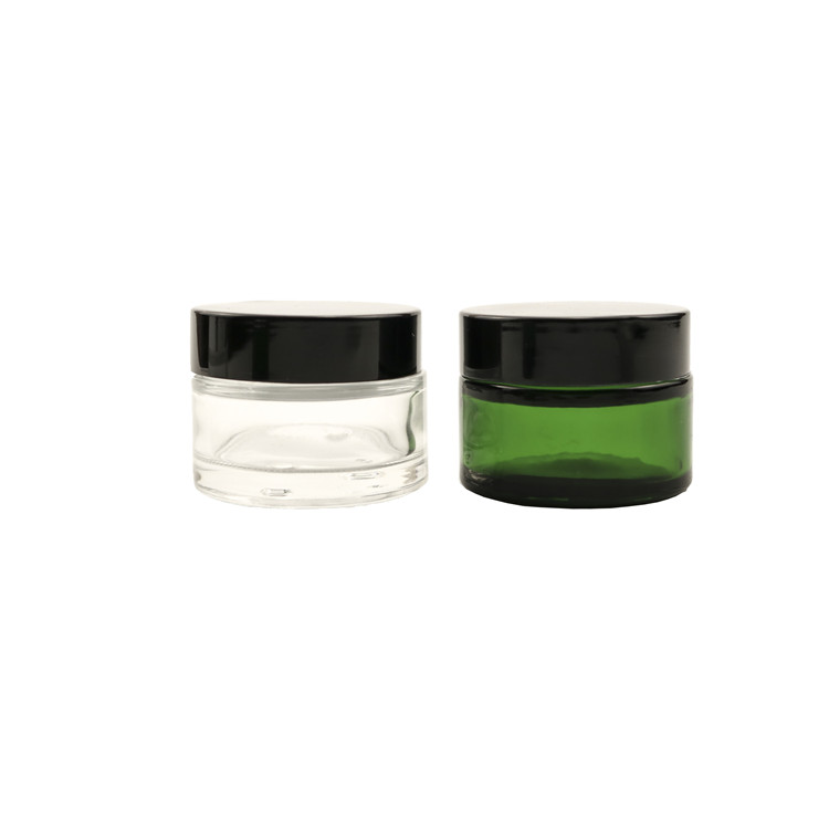 Smell Proof 1oz 2oz 3oz 4oz Empty Cbd Flower Clear Wide Mouth Container Weed Child Resistant Glass Jar With Cap