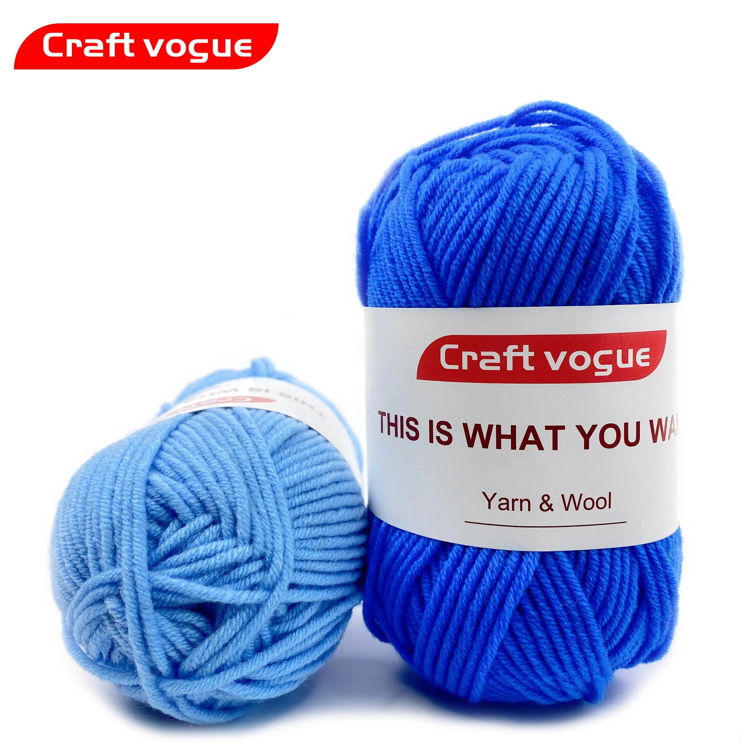 OEM Eco-friendly cheap high quality 3ply acrylic hand craft yarn for hand knitting