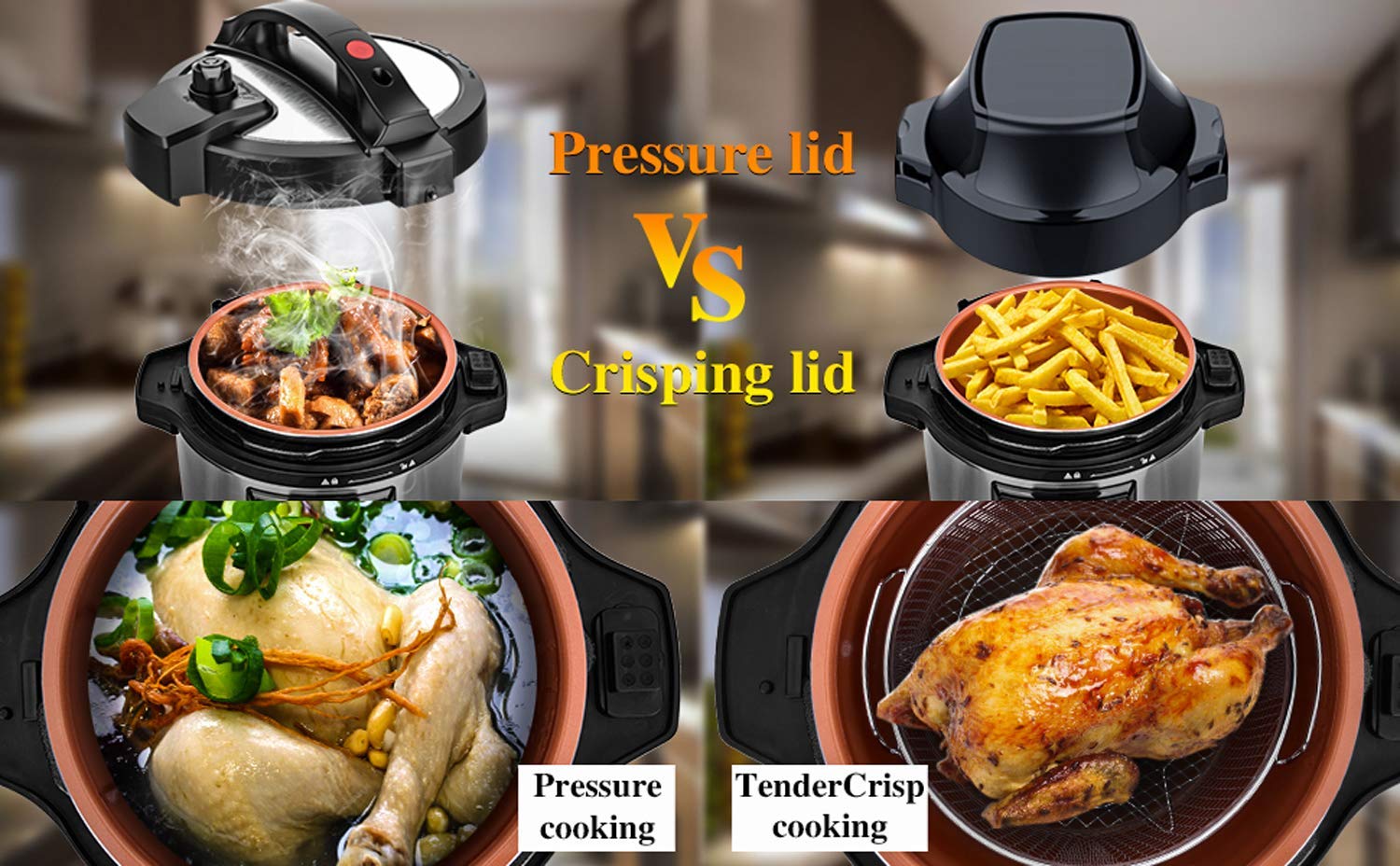 Multipurpose air fryer Pressure Cooker GTAP06-A 6L oil free Home Kitchen Appliance Electric Pressure Cooker