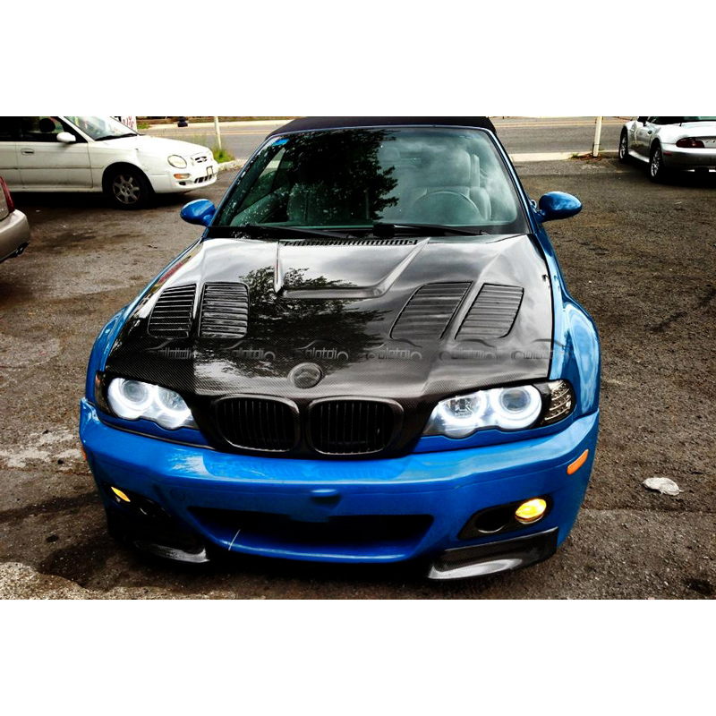1998-2001 углеродное волокно GTR стиль E46 капоты капота крышки капота двигателя для BMW E46 КОМПЛЕКТЫ КУЗОВОВ