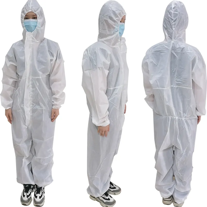 Disposable Coverall tyvek 400 AAMI LEVEL 3 Biodegradable SMS PPE Polyethylene TUV ASTM Operating gown Long sleeves Overall Full
