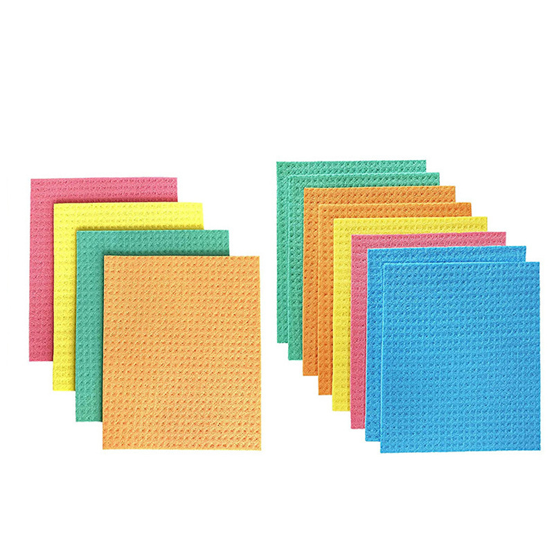 Eco-friendly cellulose sponge dish cloths kitchen cleaning dishcloth 18x20cm multipurpose use