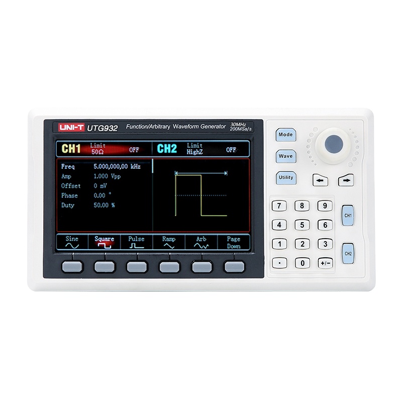 UNI-T UTG932 UTG962 функция генератор сигналов произвольной формы сигнала источник двухканальный 200 мс/с 14 бит Частотный измеритель 30 МГц 60 МГц