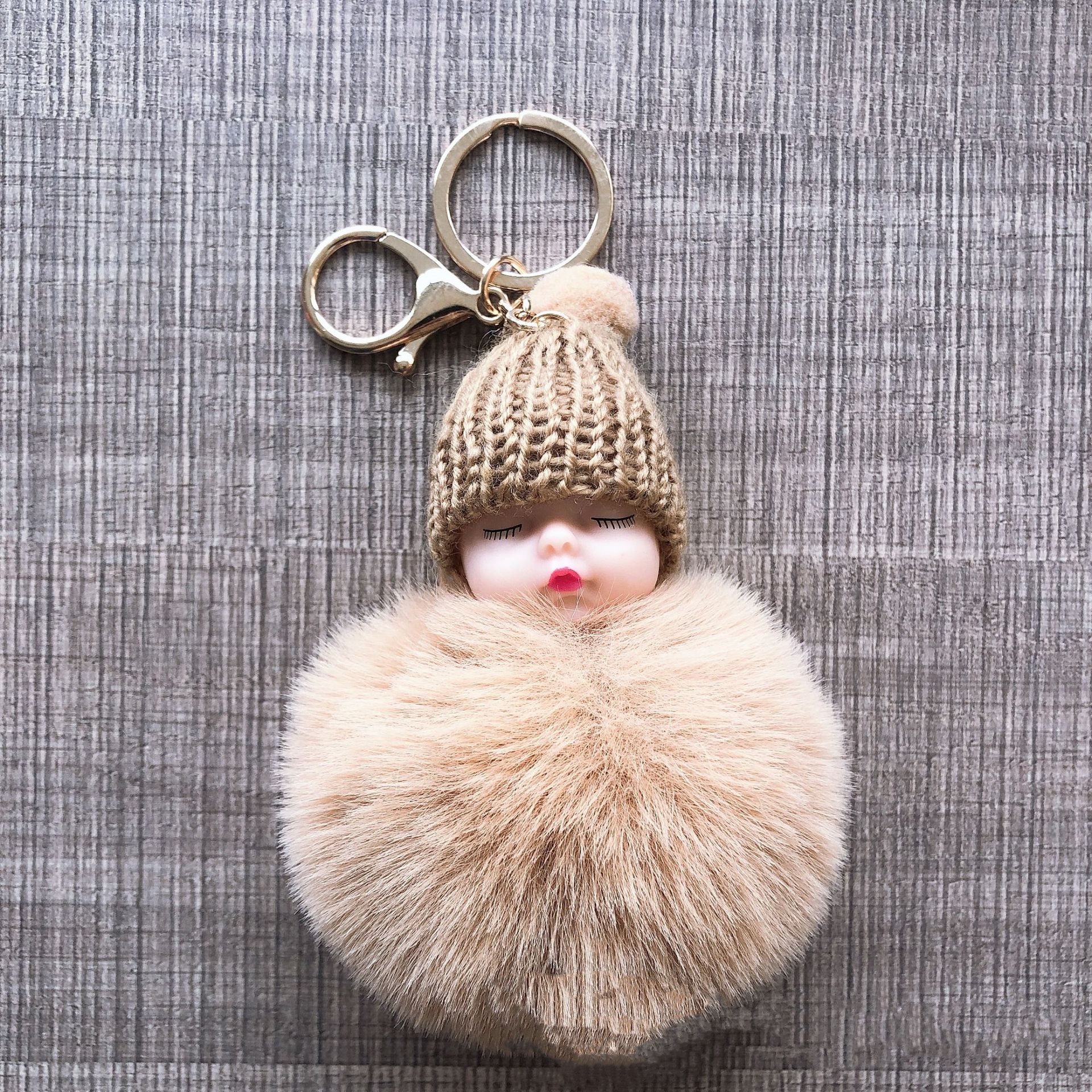 Брелок для ключей Dream Doll Sleep Cuteness Baby Ball, аксессуар «сделай сам» для сумок и автомобильных ключей, маленький подарок