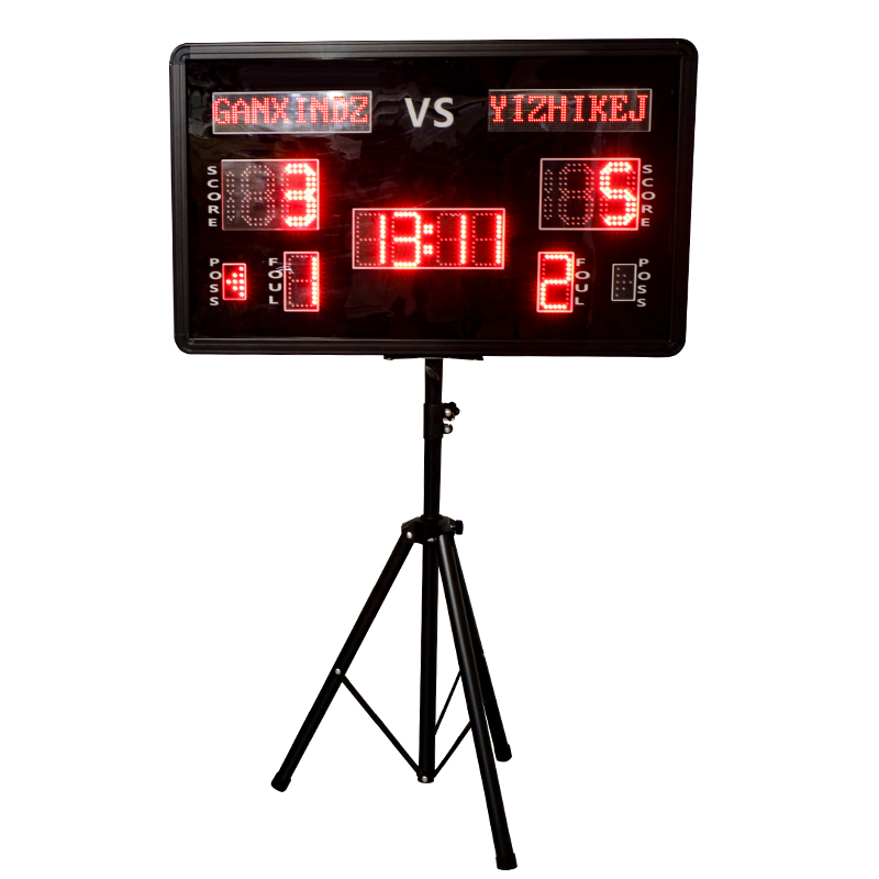 Ganxin 1000mm*600mm*70mm Electronic 24-second Large Digital Basketball Competition Scoreboard