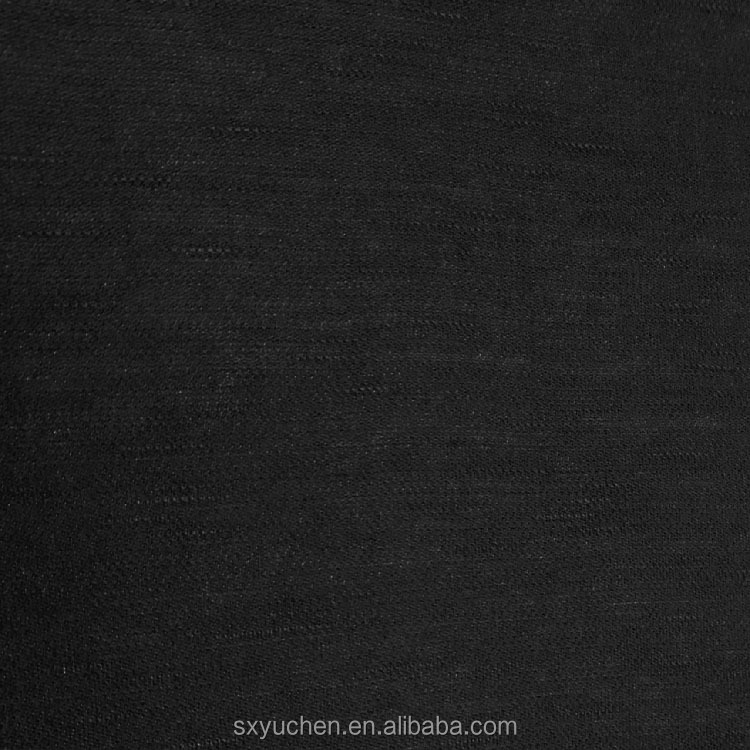 Ready To Ship 45% Nylon 50% Rayon 5% Spandex Knitting Ponto Roma Fabric Slub Fabric For T-shirts