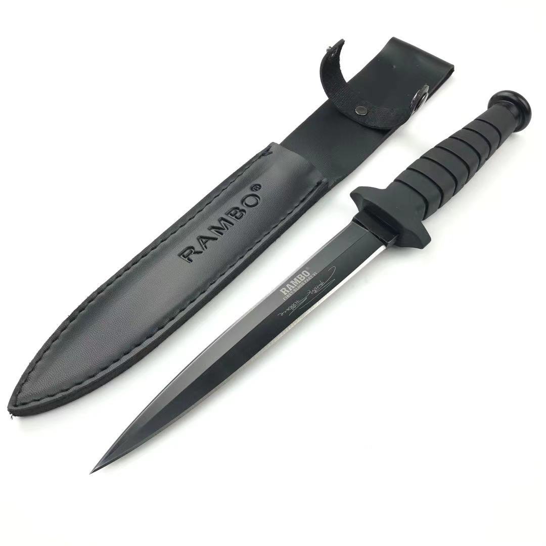 Yangjiang nife wholesale fixed blade knives tactical rambo knife first blood survival hunting knife