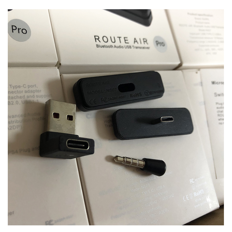 Беспроводной аудио передатчик GuliKit NS07 PRO Route Air PRO USB type-C адаптер для Nintendo Switch/Switch Lite/PS4
