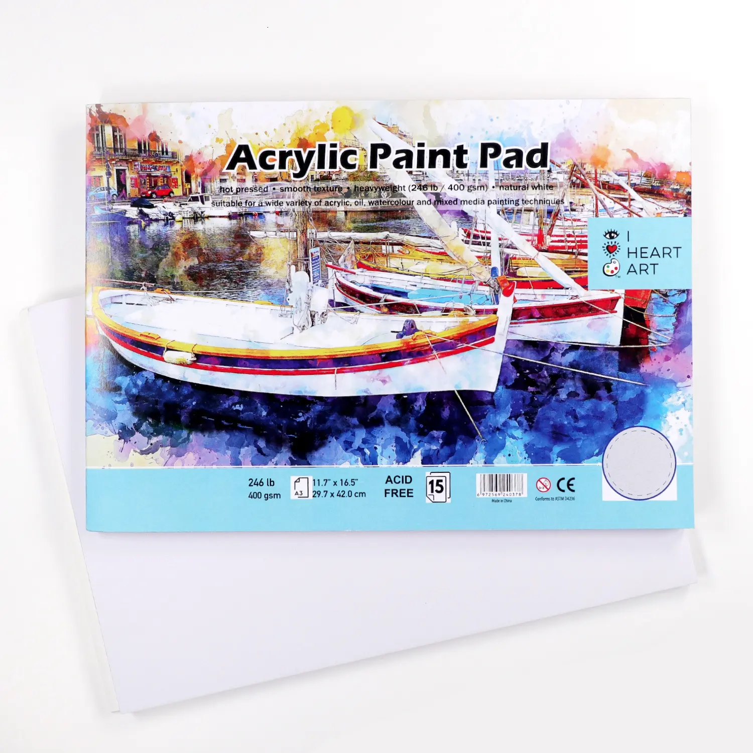 Artist acrylic painting paper pad for oil painting & acrylic large size acrylic pads