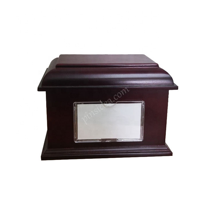 External 4x6 inch photo frame paint Amboina Cremation Funeral Supplies Pet Memorial wooden coffin