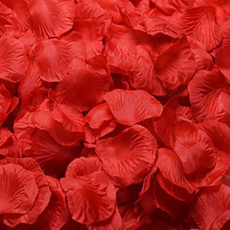 5*5cm Romantic silk Rose petals for Wedding Decoration Romantic Artificial Rose Petals Wedding Rose Flower