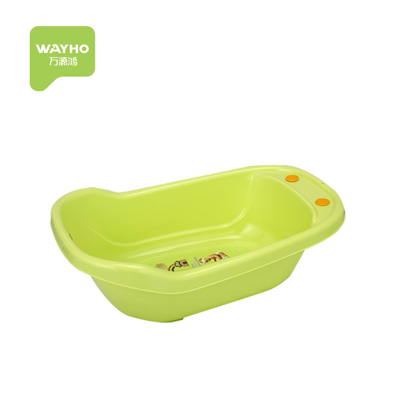 High quality green modern PP plastic safety baby bath tub