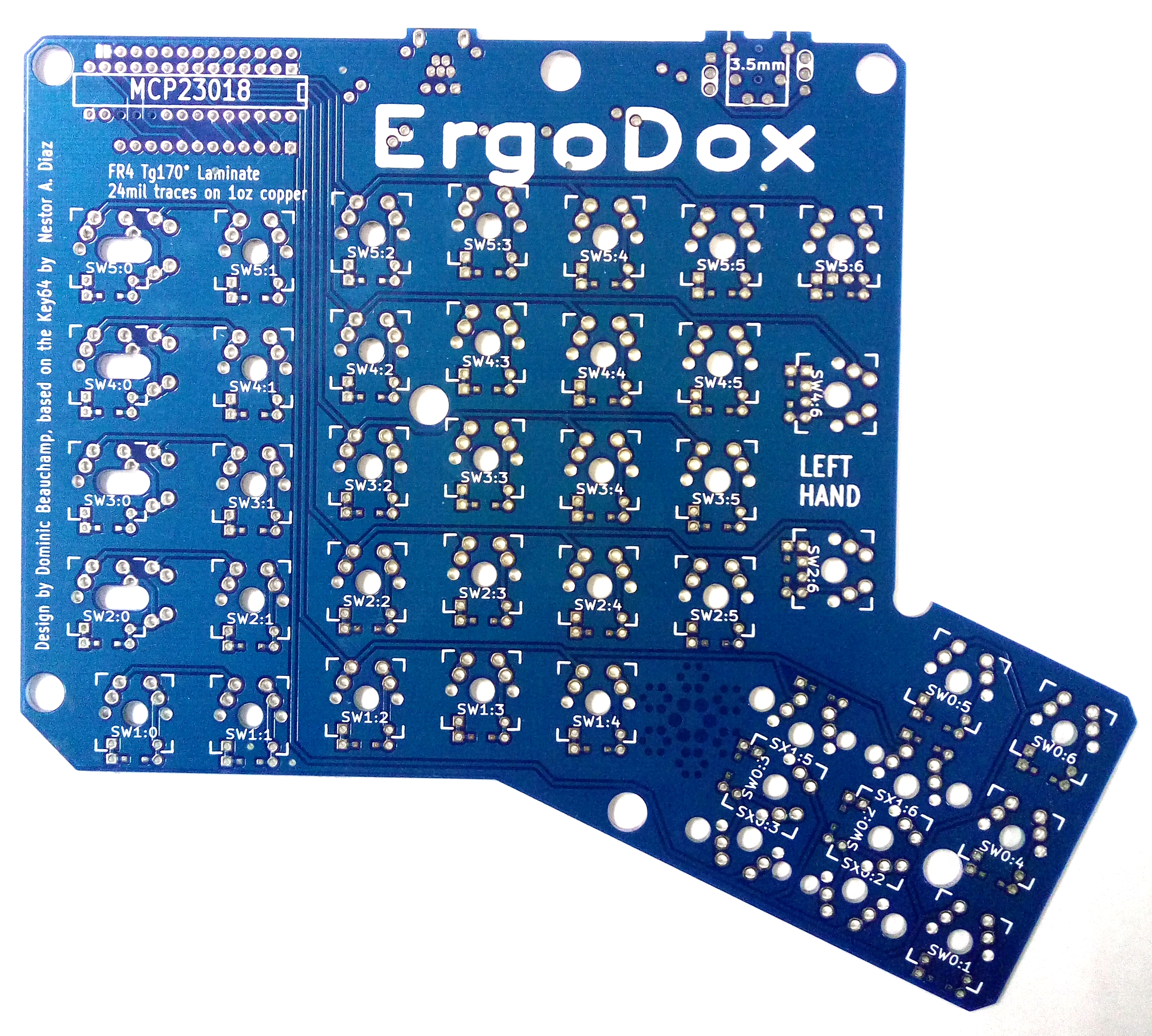 Fr4 tg 170 Двусторонняя Ergodox печатная плата производитель