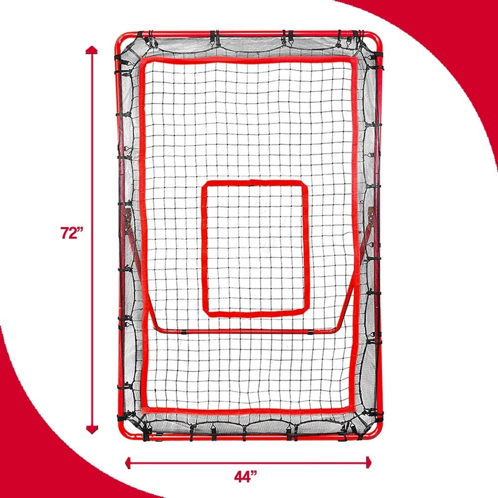 Регулируемый rebounder pitchback метания качки мяч для игры в бейсбол чистая