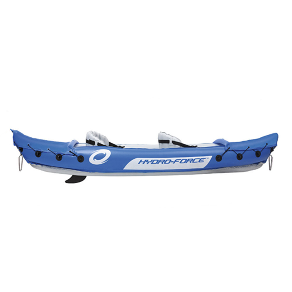 Good quality thickened PVC kayak factory direct low moq inflatable double seat kayak 2 person