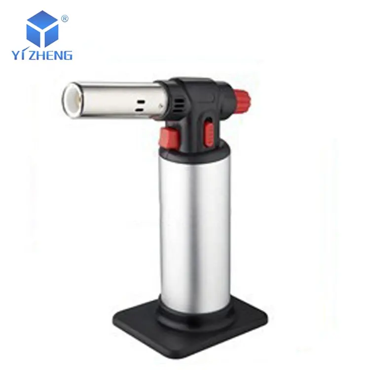 Free shipping big flame torch lighter and stand gas welding butane torch